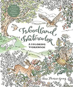 portada Woodland Watercolor: A Coloring Workbook