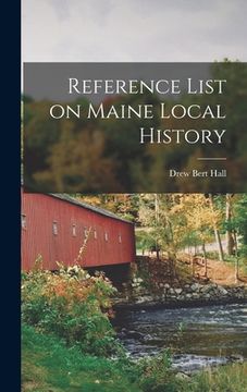 portada Reference List on Maine Local History