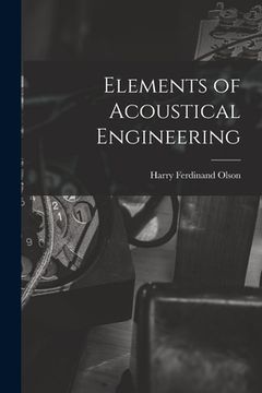 portada Elements of Acoustical Engineering (en Inglés)