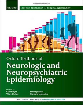 portada Oxford Textbook of Neurologic and Neuropsychiatric Epidemiology (Oxford Textbooks in Clinical Neurology) (en Inglés)