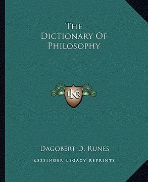 portada the dictionary of philosophy (in English)