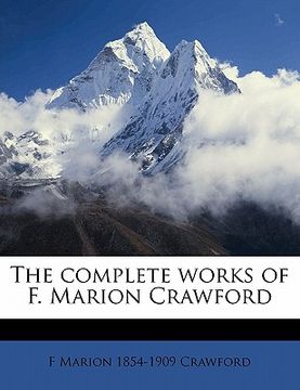 portada the complete works of f. marion crawford (in English)