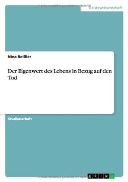 portada Der Eigenwert des Lebens in Bezug auf den Tod (German Edition)