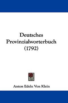portada deutsches provinzialworterbuch (1792) (en Inglés)