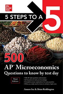 portada 5 Steps to a 5: 500 AP Microeconomics Questions to Know by Test Day, Third Edition (in English)