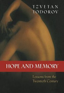 portada Hope and Memory: Lessons From the Twentieth Century (en Inglés)