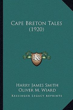 portada cape breton tales (1920) (en Inglés)