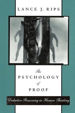 portada the psychology of proof: deductive reasoning in human thinking (en Inglés)