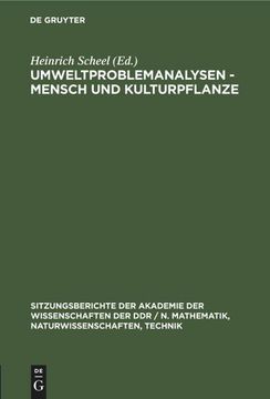 portada Umweltproblemanalysen - Mensch und Kulturpflanze (in German)