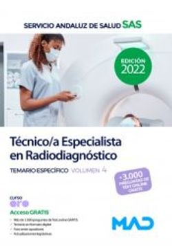 portada Tecnico/A Especialista en Radiodiagnostico del Servicio Andaluz de Salud. Temario Especifico (Vol. 4)