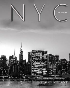 portada NYC united Nations city skyline Adult child Coloring Book limited edition: Iconic New York City skyline Template Artist adult and child Coloring Book (en Inglés)