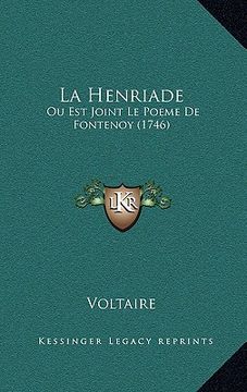 portada la henriade: ou est joint le poeme de fontenoy (1746) (in English)