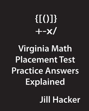portada Virginia Math Placement Test Practice Answers Explained (en Inglés)