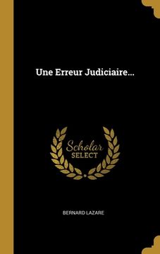 portada Une Erreur Judiciaire... (in French)
