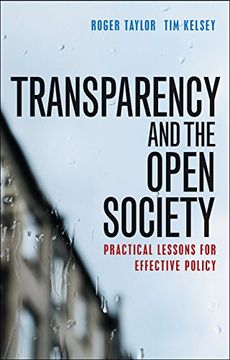 portada Transparency and the open society: Practical lessons for effective policy
