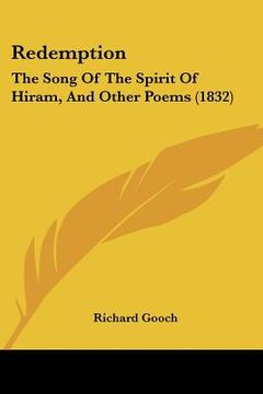 portada redemption: the song of the spirit of hiram, and other poems (1832)