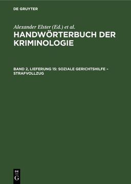 portada Soziale Gerichtshilfe - Strafvollzug (in German)