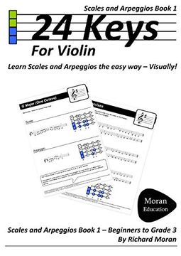 portada 24 Keys Scales and Arpeggios for Violin - Book 1 (en Inglés)