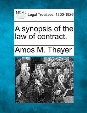 portada a synopsis of the law of contract.