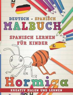 portada Malbuch Deutsch - Spanisch I Spanisch Lernen F (en Alemán)