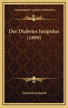 portada Der Diabetes Insipidus (1899) (en Alemán)
