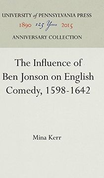 portada Influence of ben Jonson on English Comedy, 1598-1642 (in English)