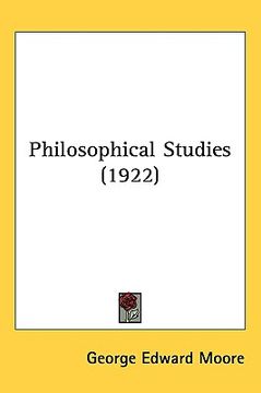portada philosophical studies (1922) (en Inglés)