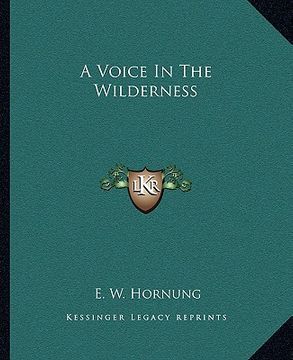 portada a voice in the wilderness (en Inglés)