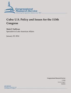 portada Cuba: U.S. Policy and Issues for the 113th Congress (in English)