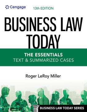 portada Business Law Today - The Essentials: Text & Summarized Cases (in English)