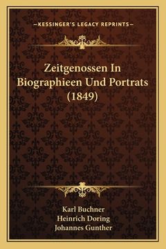 portada Zeitgenossen In Biographieen Und Portrats (1849) (en Alemán)