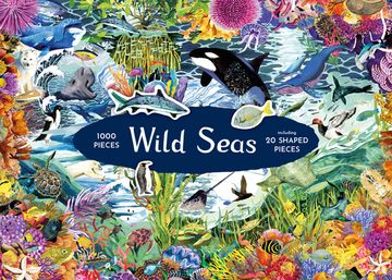 portada Wild Seas Jigsaw: Stories of Nature's Greatest Comebacks: 1000 Piece Jigsaw With 20 Shaped Pieces