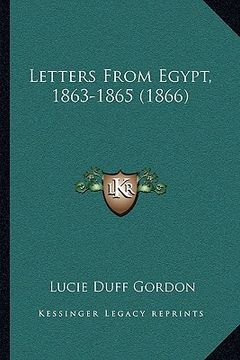 portada letters from egypt, 1863-1865 (1866) (en Inglés)