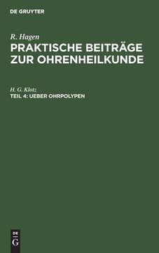 portada Ueber Ohrpolypen (German Edition) [Hardcover ] (en Alemán)