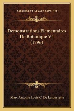 portada Demonstrations Elementaires De Botanique V4 (1796)