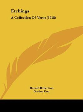 portada etchings: a collection of verse (1918) (en Inglés)