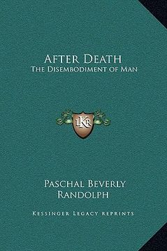 portada after death: the disembodiment of man (en Inglés)