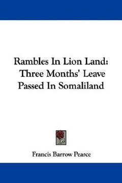 portada rambles in lion land: three months' leave passed in somaliland (in English)