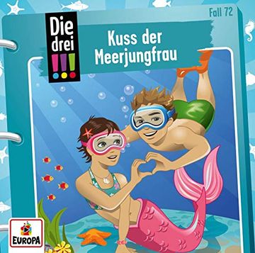 portada Die Drei! 72: Kuss der Meerjungfrau (en Alemán)