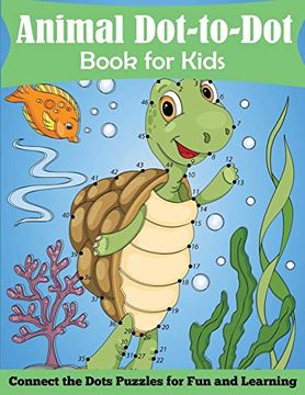portada Animal Dot-to-Dot Book for Kids (in English)