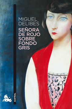 portada Señora de Rojo Sobre Fondo Gris