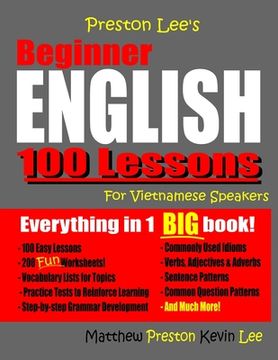portada Preston Lee's Beginner English 100 Lessons For Vietnamese Speakers (en Inglés)