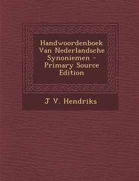 portada Handwoordenboek Van Nederlandsche Synoniemen