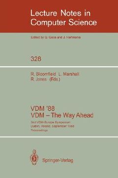 portada vdm '88. vdm - the way ahead: 2nd vdm-europe symposium, dublin, ireland, september 11-16, 1988. proceedings (en Inglés)