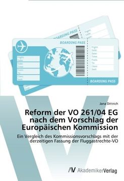 portada Reform der VO 261/04 EG nach dem Vorschlag der Europäischen Kommission