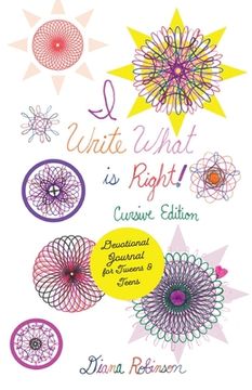 portada I Write What is Right! Cursive Edition Devotional Journal for Tweens & Teens 