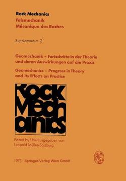 portada Geomechanik -- Fortschritte in Der Theorie Und Deren Auswirkungen Auf Die PRAXIS / Geomechanics -- Progress in Theory and Its Effects on Practice: Vor (in German)