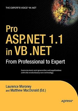 portada pro asp.net 1.1 in vb .net: from professional to expert (en Inglés)