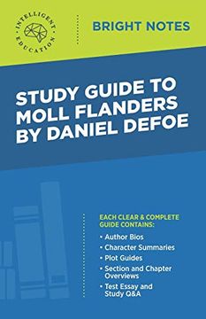 portada Study Guide to Moll Flanders by Daniel Defoe (Bright Notes) (en Inglés)