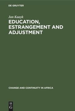 portada Education, Estrangement and Adjustment (in English)